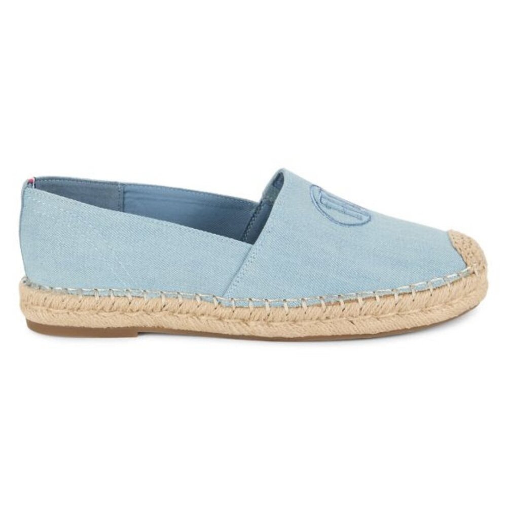 Tommy Hilfiger Logo espadrilles, light blue size 9
